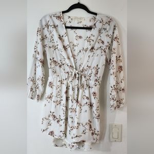Biege floral Romper
